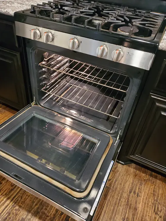 The same oven after deep cleaning
