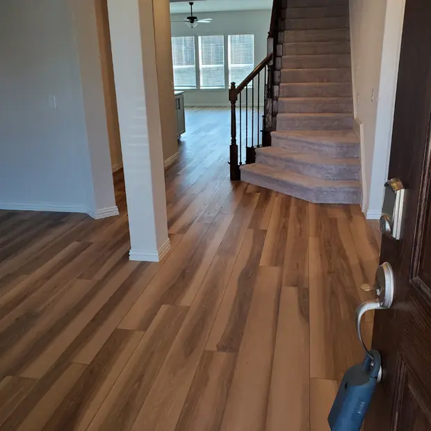 Entryway and floors cleaned