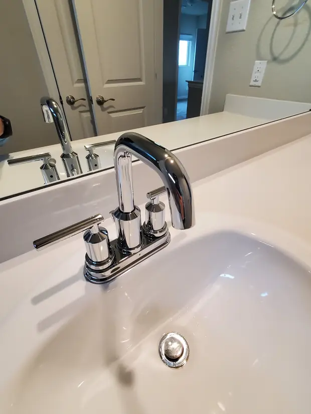 Bathroom fixtures polished